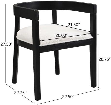 image:imageChristopher Knight Home Elev Modern Round Dining Table Set for 4 5 Piece Dining Room Table Set for 4 Kitchen Table and Chair Set of 4 BlackMilky White
