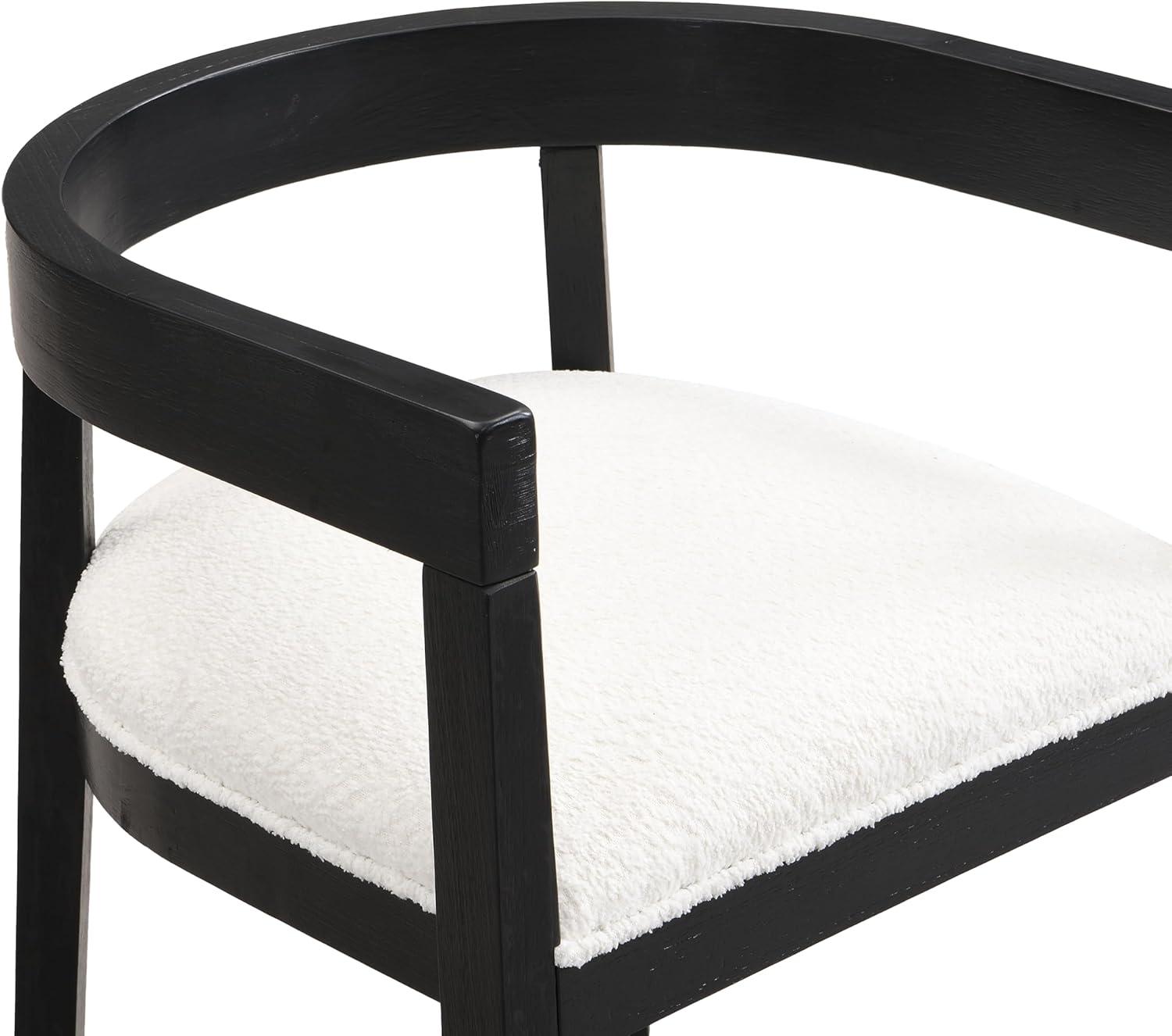 image:imageChristopher Knight Home Elev Modern Round Dining Table Set for 4 5 Piece Dining Room Table Set for 4 Kitchen Table and Chair Set of 4 BlackMilky White