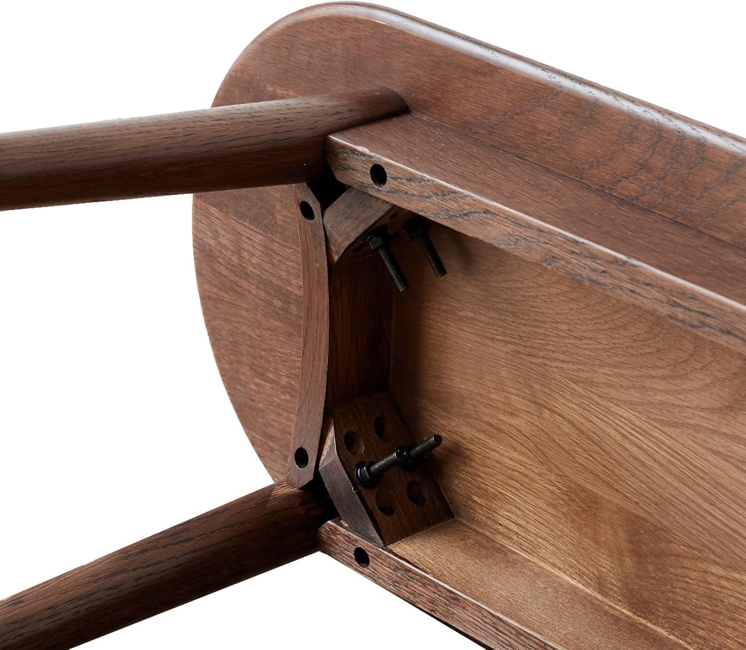 image:imageChristopher Knight Home Ella Dining Bench Oak Wood Dining Bench Oval Shaped Chair End of Bed Entryway Foot Seats Kitchen Chair 3937Small Benches for Living Room Dining Room Home Decor NaturalWalnut4724