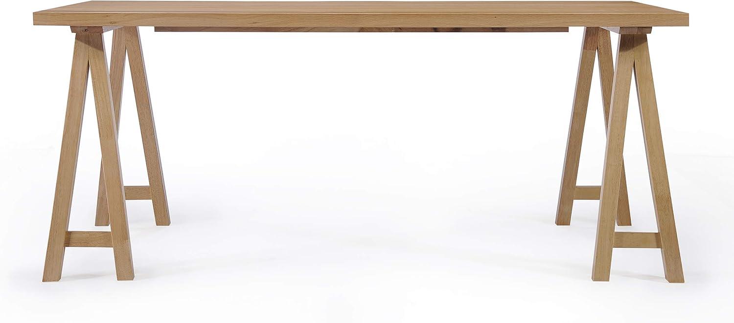 image:imageChristopher Knight Home Idalia MidCentury Modern 7 Piece Dining Set Light Beige and WalnutNatural Oak Green Tea