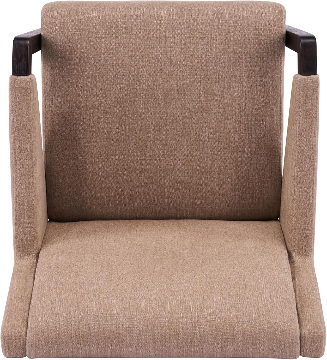 image:imageChristopher Knight Home Inmax Modern Upholstered Dining Chair Set of 2 Solid Wood Kitchen Side Chair Wooden Dining Armchair Extra Seat for Living Room Light BeigeBrownBlackbrown