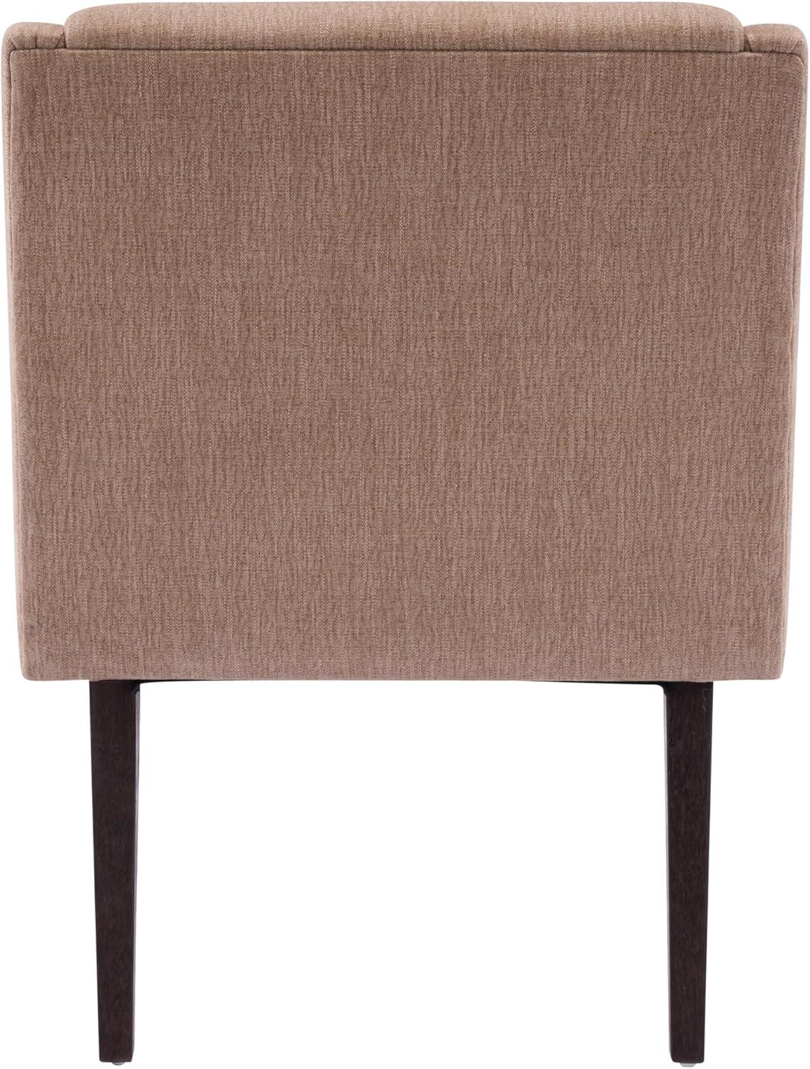 image:imageChristopher Knight Home Inmax Modern Upholstered Dining Chair Set of 2 Solid Wood Kitchen Side Chair Wooden Dining Armchair Extra Seat for Living Room Light BeigeBrownBlackbrown