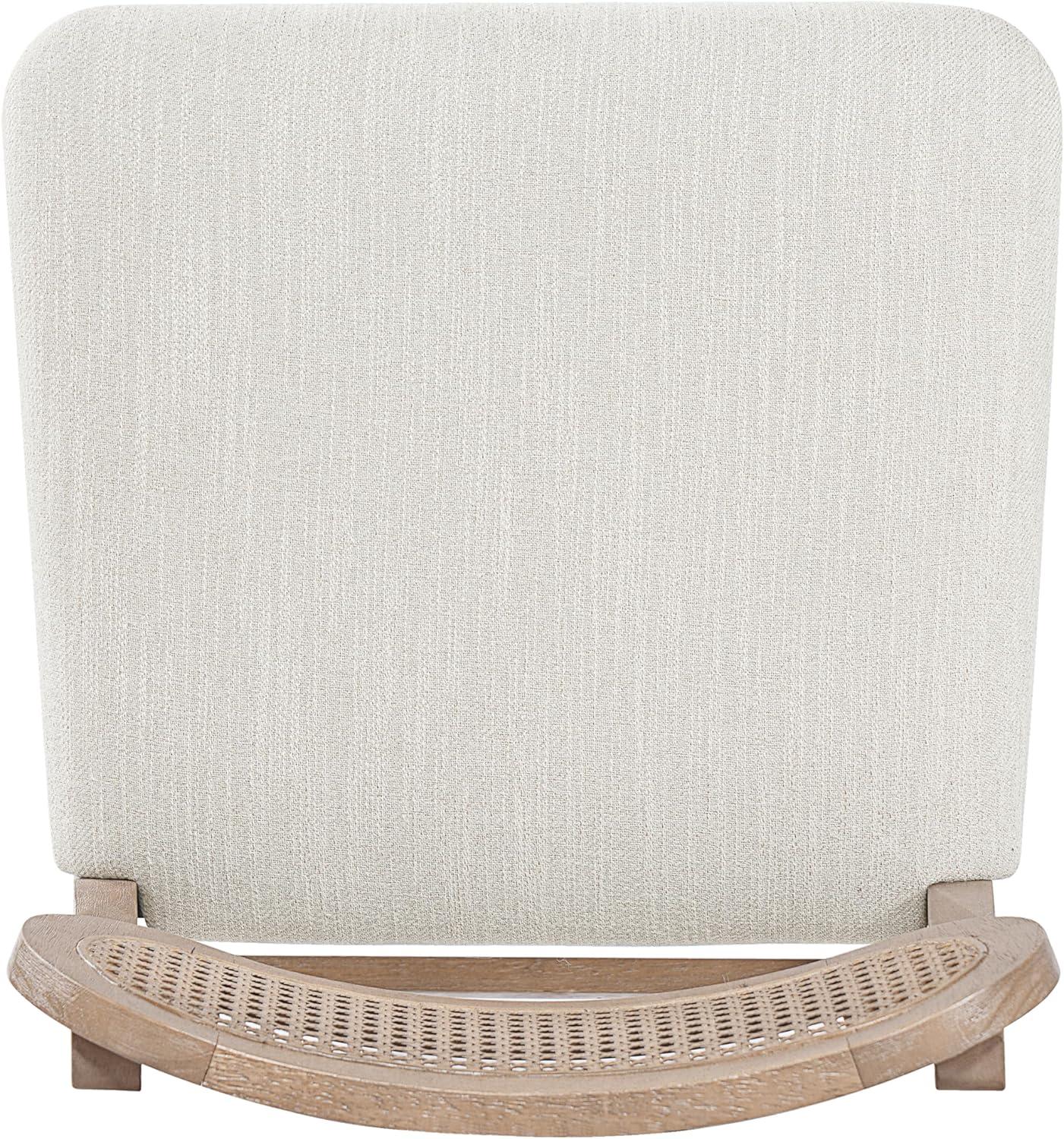 image:imageChristopher Knight Home Kaylin Modern Counter Height Bar Stools Set of 2 Upholstered Bar Stool for Kitchen Island Rubberwood Dining Room Chair Counter Stool with Footrest NaturalBeigeNaturalbeigeRattan Back