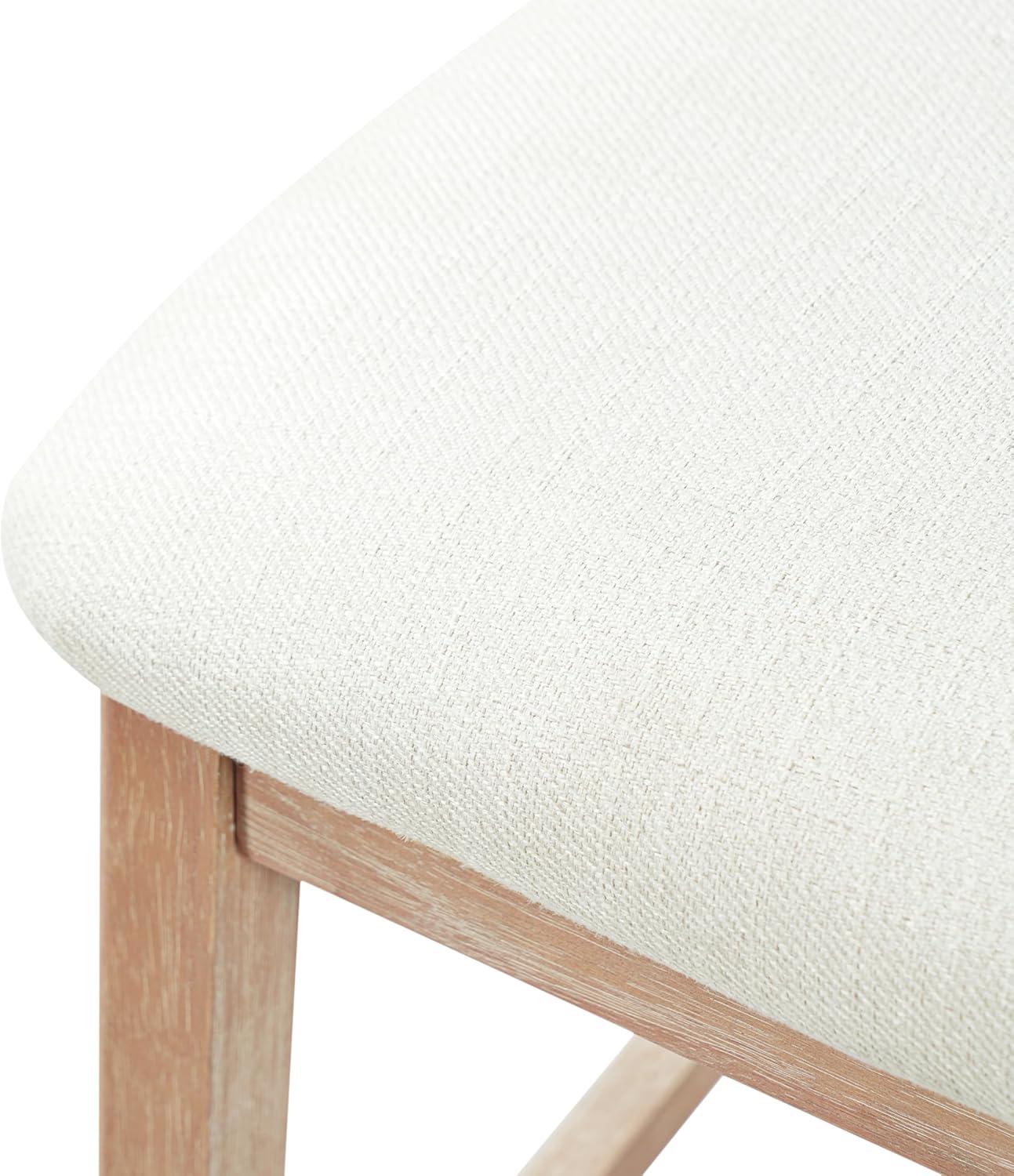 image:imageChristopher Knight Home Kaylin Modern Counter Height Bar Stools Set of 2 Upholstered Bar Stool for Kitchen Island Rubberwood Dining Room Chair Counter Stool with Footrest NaturalBeigeNaturalbeige