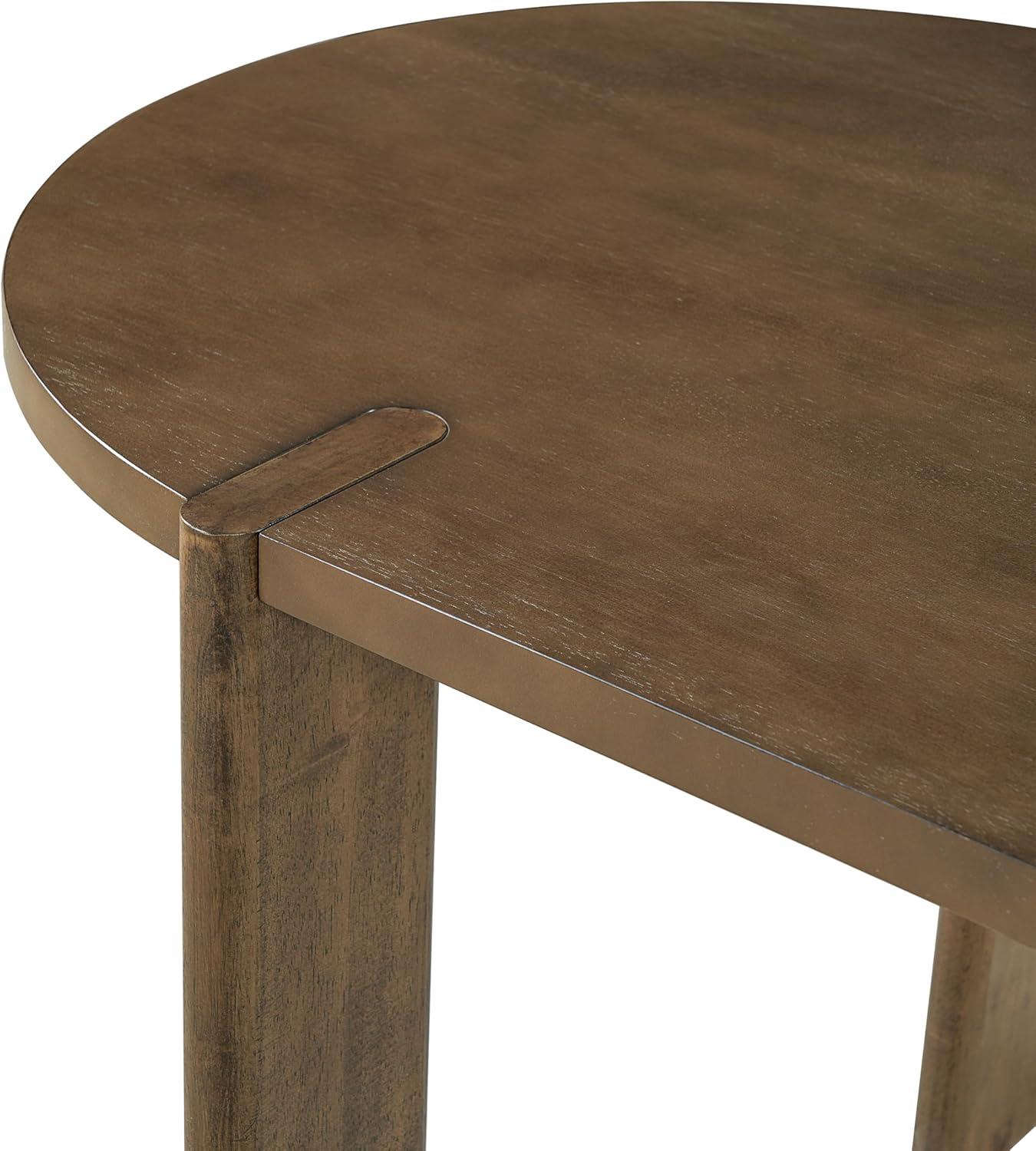 image:imageChristopher Knight Home Larkspur MidCentury Modern Dining Table Set for 6 Solid Wood Kitchen Table and Dining Chairs Set of 6 Rubberwood Dining Room Table Set 6 BeigeWalnut