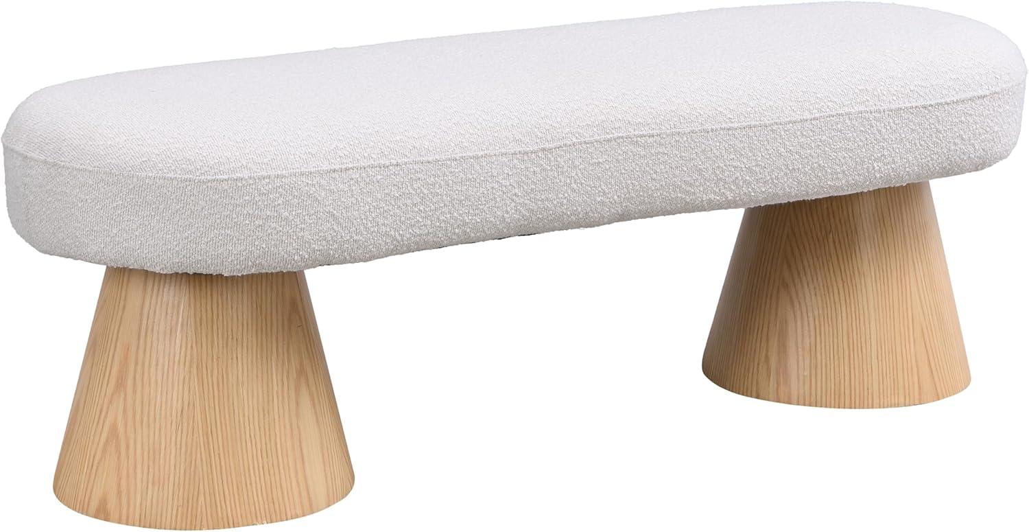 image:imageChristopher Knight Home Manila Chenille Upholstered Dining Bench Modern Ottoman Bench Wooden Entryway Bench Comfort Long Spfa Footstool for Living Room Dining Room No Assembly Needed OatmealBeige49