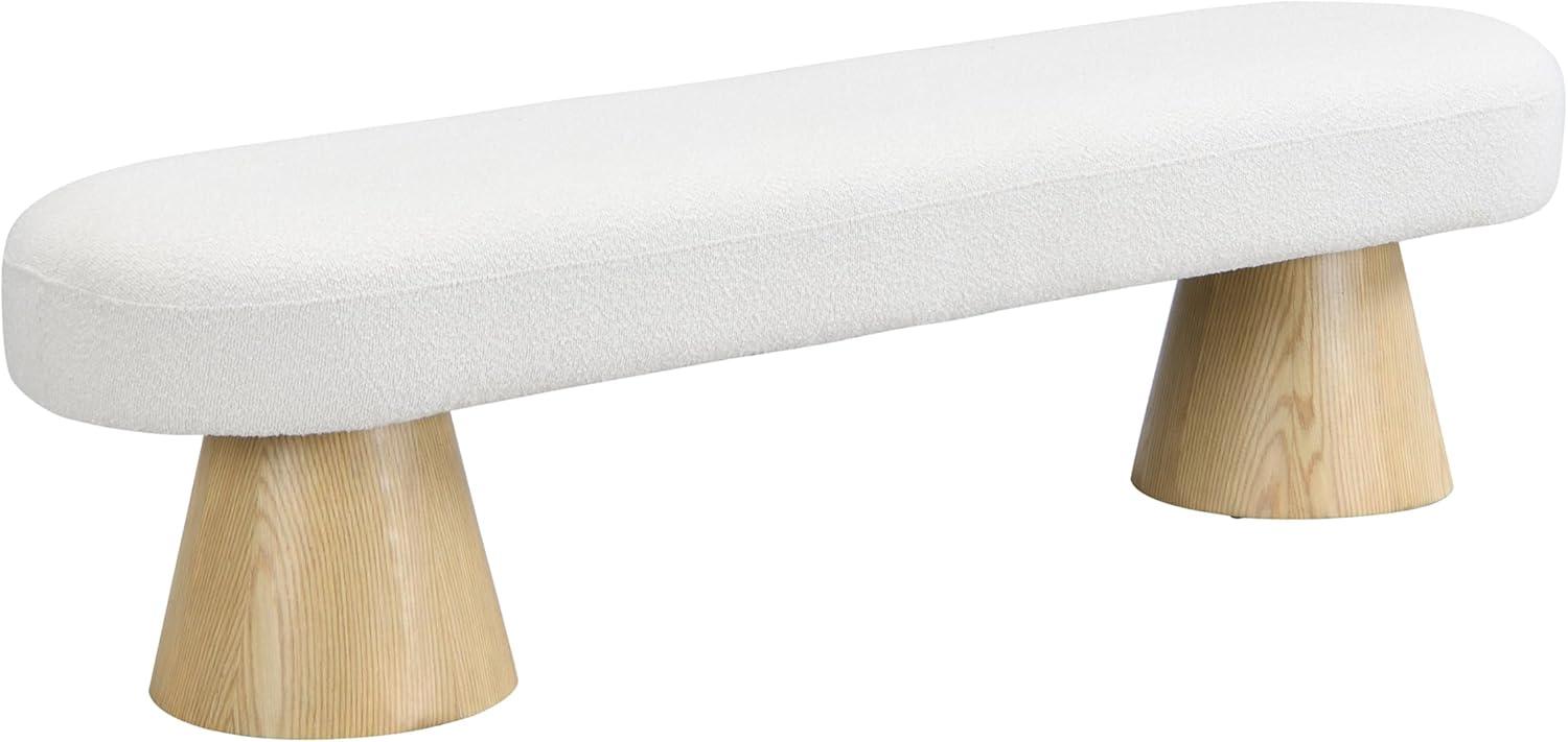 image:imageChristopher Knight Home Manila Chenille Upholstered Dining Bench Modern Ottoman Bench Wooden Entryway Bench Comfort Long Spfa Footstool for Living Room Dining Room No Assembly Needed OatmealBeige64