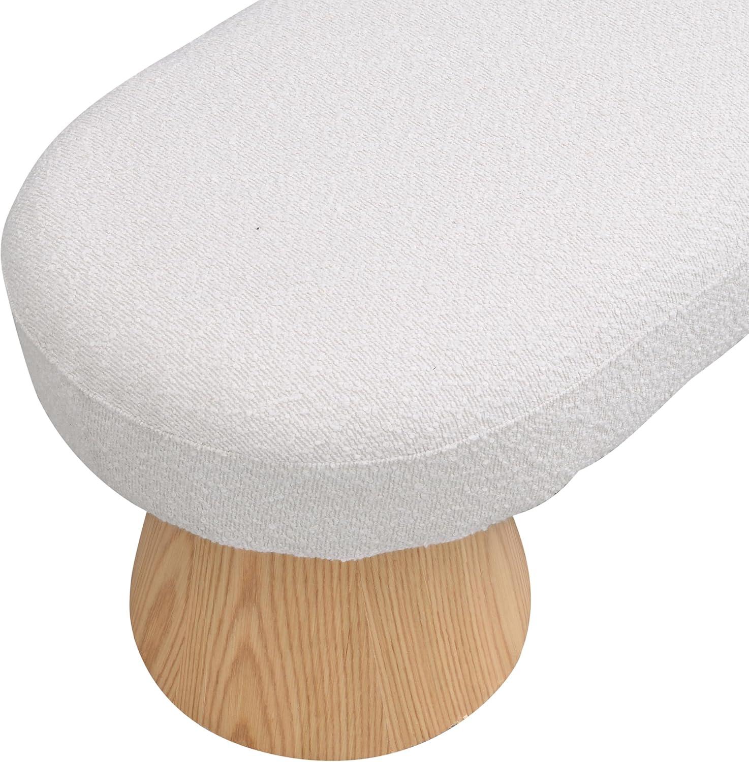 image:imageChristopher Knight Home Manila Chenille Upholstered Dining Bench Modern Ottoman Bench Wooden Entryway Bench Comfort Long Spfa Footstool for Living Room Dining Room No Assembly Needed OatmealBeige49