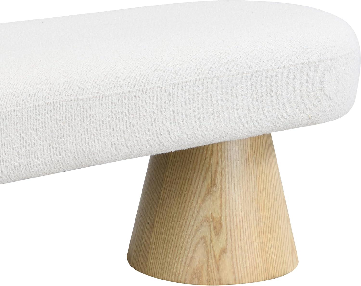 image:imageChristopher Knight Home Manila Chenille Upholstered Dining Bench Modern Ottoman Bench Wooden Entryway Bench Comfort Long Spfa Footstool for Living Room Dining Room No Assembly Needed OatmealBeige64