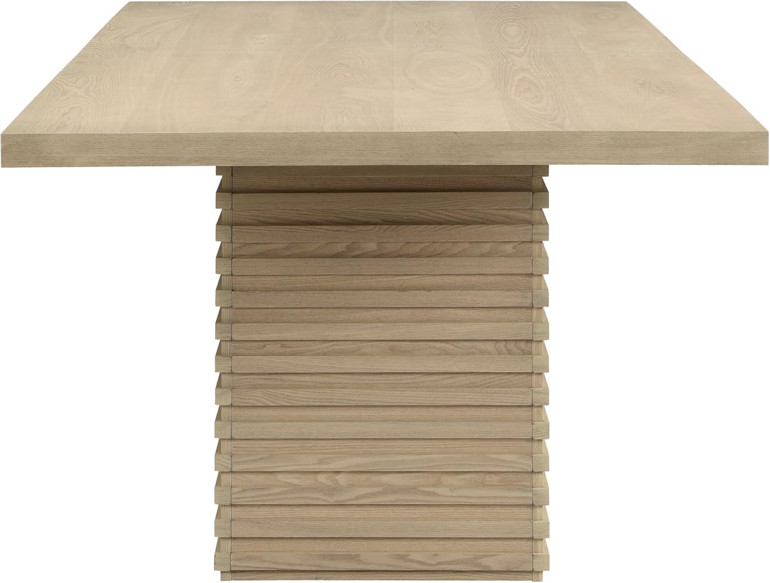 image:imageChristopher Knight Home Qiyana Modern Dining Table Set for 6 Comfy Upholstered Dining Chairs and Solid Wood Kitchen Table Set Rectangular Dining Room Table Set for 6 Beige Light NaturalBeige Light Natural