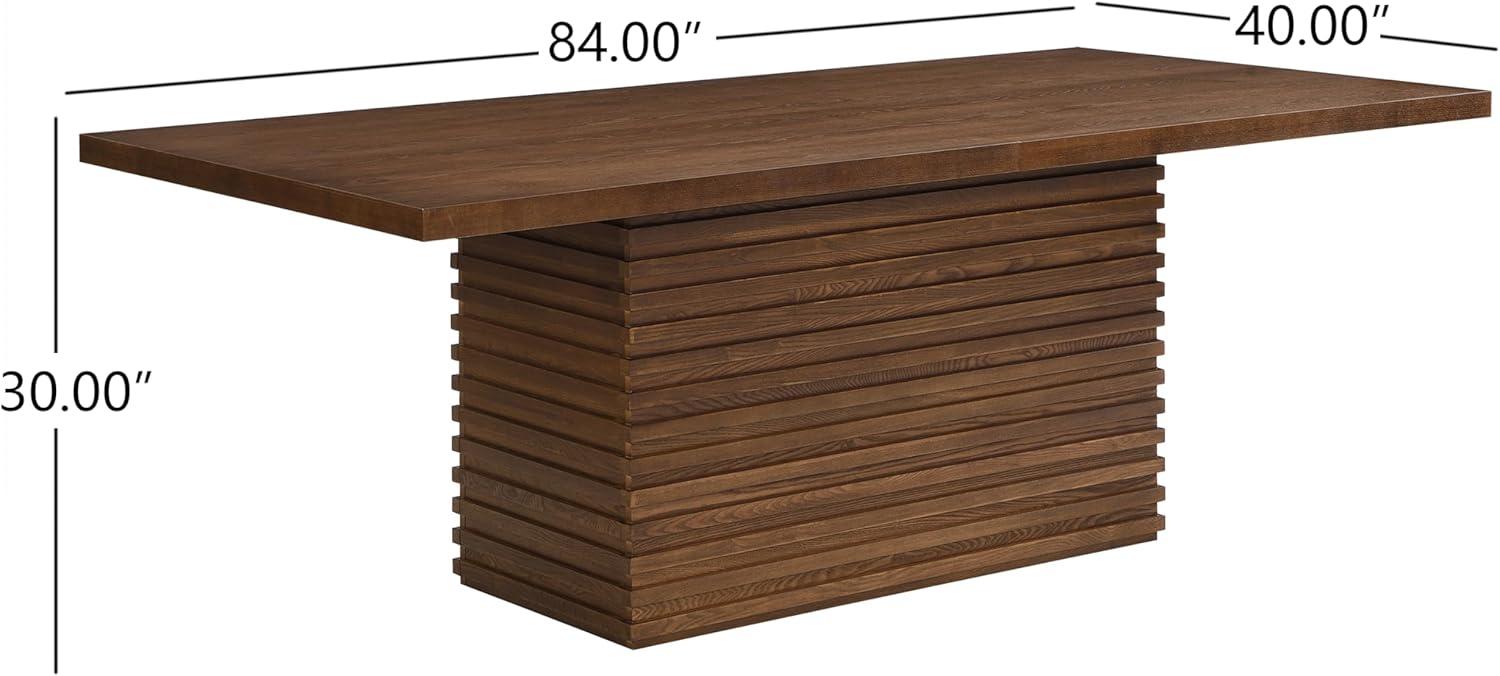 image:imageChristopher Knight Home Qiyana Modern Dining Table Set for 6 Comfy Upholstered Dining Chairs and Solid Wood Kitchen Table Set Rectangular Dining Room Table Set for 6 Beige Light NaturalBeige Walnut