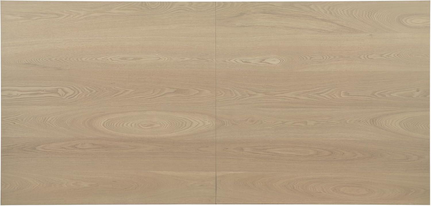 image:imageChristopher Knight Home Qiyana Modern Dining Table Set for 6 Comfy Upholstered Dining Chairs and Solid Wood Kitchen Table Set Rectangular Dining Room Table Set for 6 Beige Light NaturalBeige Light Natural