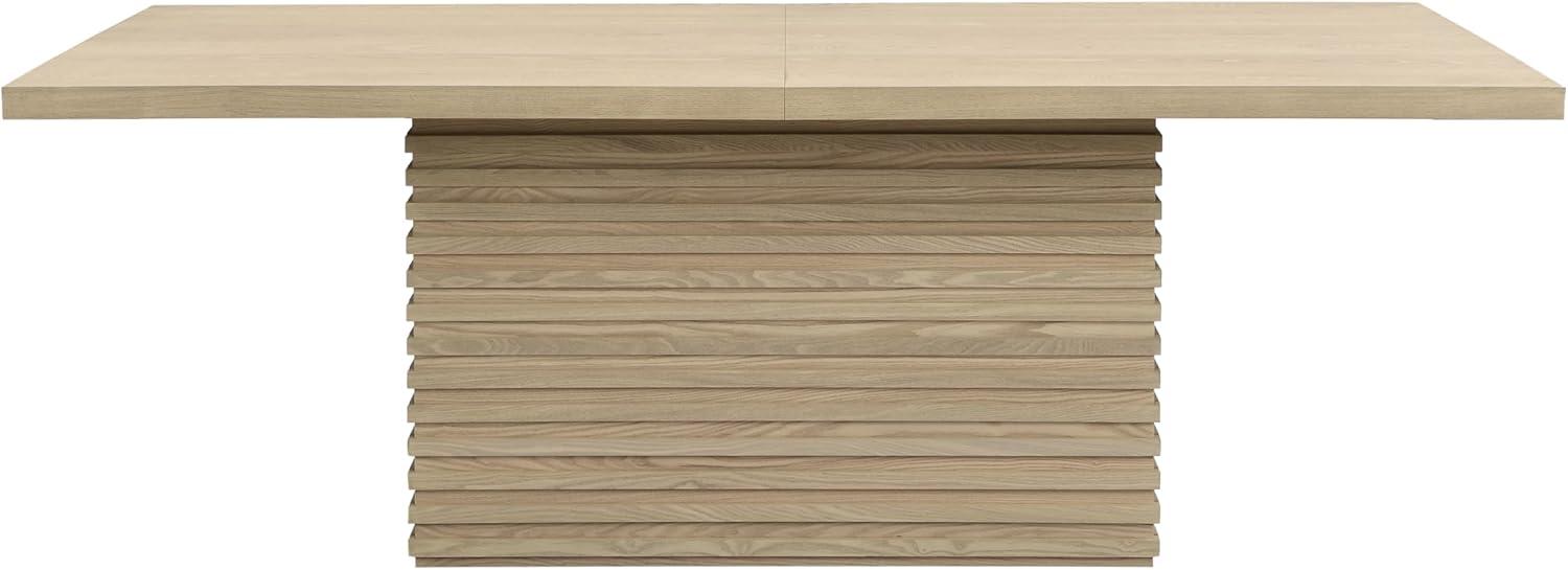 image:imageChristopher Knight Home Qiyana Modern Dining Table Set for 6 Comfy Upholstered Dining Chairs and Solid Wood Kitchen Table Set Rectangular Dining Room Table Set for 6 Beige Light NaturalOlive Green Light Natural