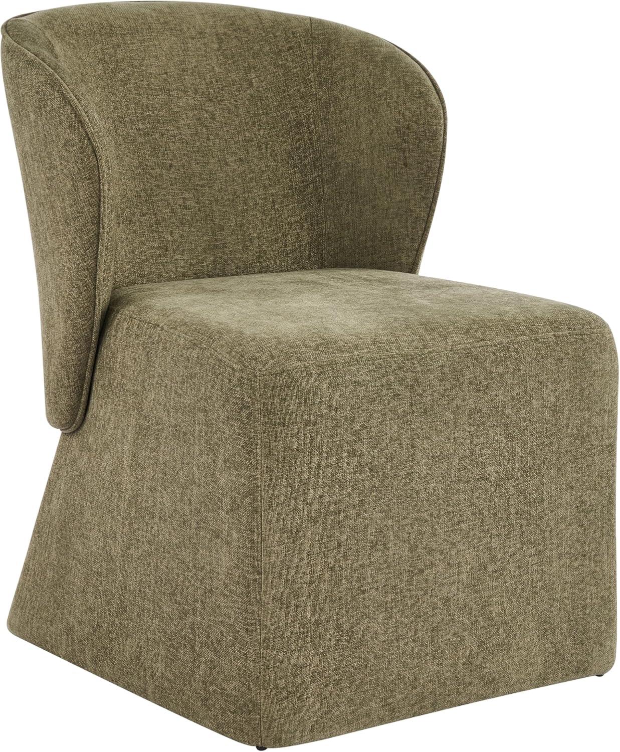 image:imageChristopher Knight Home Qiyana Modern Dining Table Set for 6 Comfy Upholstered Dining Chairs and Solid Wood Kitchen Table Set Rectangular Dining Room Table Set for 6 Beige Light NaturalOlive Green Light Natural
