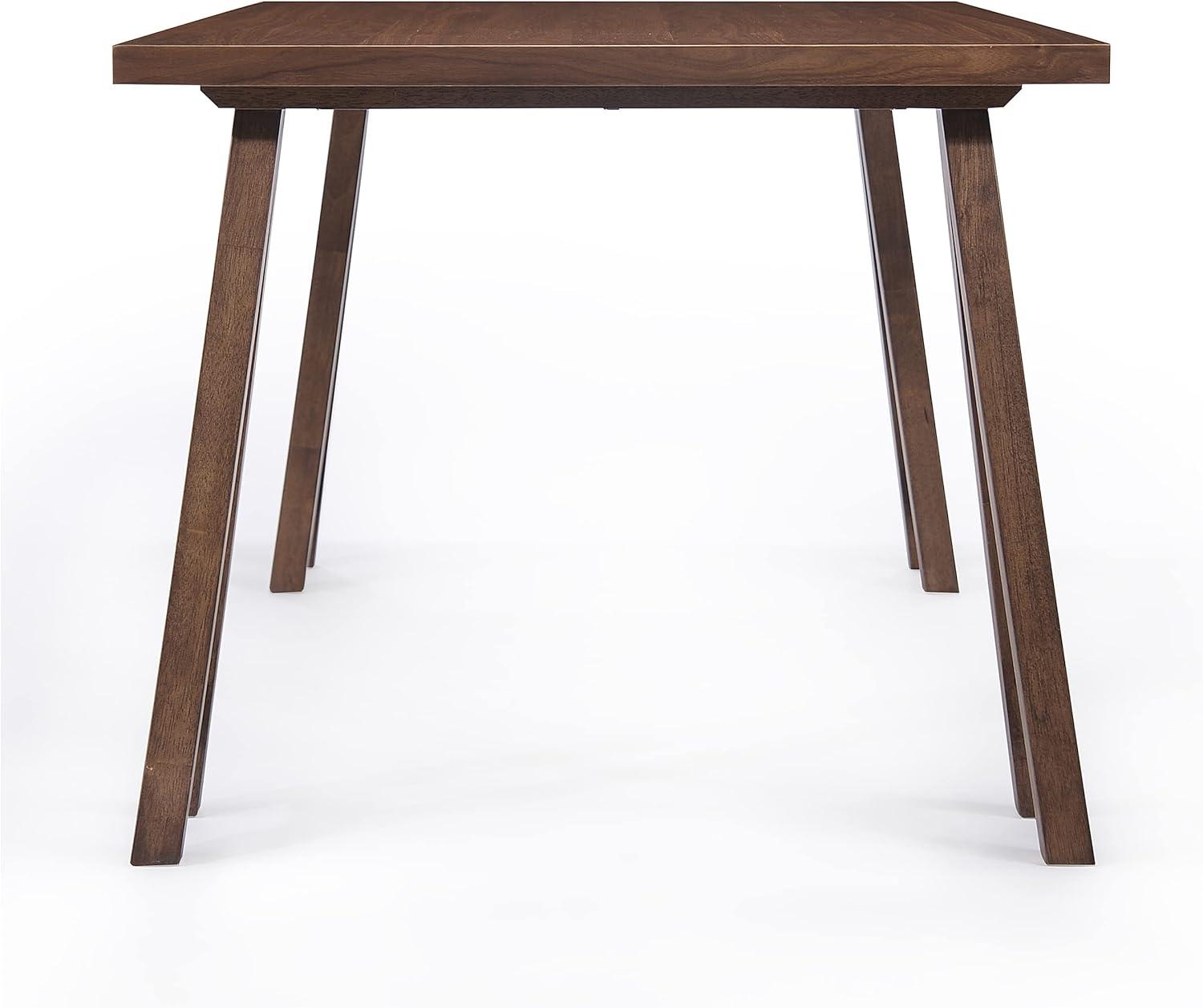 image:imageChristopher Knight Home Yunara Modern Dining Table Set for 6 Kitchen Table and Dining Chairs Set of 6 Solid Wood Dining Room Table Set for 6 Dark BeigeWalnut