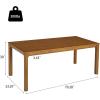 Christopher Knight Home Ace 70.28’L Solid Wood Dining Table for 6-8 People, Rubber Wood Dining Room Table, Minimalist Modern Rectangular Kitchen Table, Easy Assembly Dining Room Furniture, Natural(Walut)