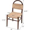 Christopher Knight Home Alfie Modern Dining Table Set for 6, Solid Wood Kitchen Table and Dining Chairs Set of 6, Rubberwood Dining Room Table Set 6, Light Brown+Walnut