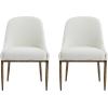 Christopher Knight Home Brasel Modern Round Dining Table Set for 4, Kitchen Table and Dining Chairs Set of 4, Solid Wood Dining Room Table Set for 4, Beige+Forged Brass+Black(Beige+forged Brass+black)