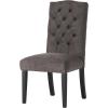 Christopher Knight Home CKH Crown Top Dining Chairs, 2-Pcs Set, Dark Grey