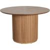 Christopher Knight Home Cashy 5 Piece Dining Table Set for 4, Wooden Dining Set with Pedestal Round Table and Upholstered Chairs, Modern Kitchen and Dining Room Furniture, Light Natural+Beige(Walnut+beige+natural)