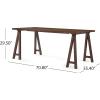Christopher Knight Home Coston Modern Dining Table Set for 6, Kitchen Table and Dining Chairs Set of 6, Solid Wood Dining Room Table Set for 6, Beige+Walnut