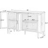 Christopher Knight Home Eileen Modern Storage Cabinet with 4 Doors, Large Size Buffet Cabinet with Storage and Adjustable Shelf, Wooden Sideboard Cabinet for Dining Room/Kitchen/Living Room, Natural(Natural)