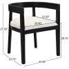 Christopher Knight Home Elev Modern Round Dining Table Set for 4, 5 Piece Dining Room Table Set for 4, Kitchen Table and Chair Set of 4, Black+Milky White