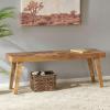 Christopher Knight Home Fircrest Wooden Rectangular Dining Bench, Kitchen Extra Seat, Entryway Bench for Home Hall Living Room, Natural