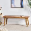 Christopher Knight Home Fircrest Wooden Rectangular Dining Bench, Kitchen Extra Seat, Entryway Bench for Home Hall Living Room, Natural