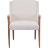 Christopher Knight Home Inmax Modern Upholstered Dining Chair Set of 2, Solid Wood Kitchen Side Chair, Wooden Dining Armchair, Extra Seat for Living Room, Light Beige+Brown(Light Beige+brown)