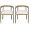 Christopher Knight Home Ladieu Extendable Dining Table Set for 4, Expandable Kitchen Table and Dining Chairs Set of 4, Rubberwood Dining Room Table Set for 4, Beige Boucle+Natural(Beige+natural)