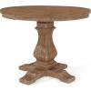 Christopher Knight Home Ladieu Extendable Dining Table Set for 4, Expandable Kitchen Table and Dining Chairs Set of 4, Rubberwood Dining Room Table Set for 4, Beige Boucle+Natural(Beige+natural)