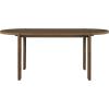 Christopher Knight Home Larkspur Mid-Century Modern Dining Table Set for 6, Solid Wood Kitchen Table and Dining Chairs Set of 6, Rubberwood Dining Room Table Set 6, Beige+Walnut