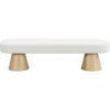 Christopher Knight Home Manila Chenille Upholstered Dining Bench, Modern Ottoman Bench, Wooden Entryway Bench, Comfort Long Spfa Footstool for Living Room Dining Room, No Assembly Needed, Oatmeal(Beige/64″)