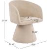 Christopher Knight Home Scout Modern Dining Table Set for 6, 180° Swivel Dining Chair and Table Set, Solid Wood Dining Room Table Set for 6, Beige+Natural(Oatmeal+walnut)