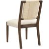 Christopher Knight Home Xinzi Comfy Upholstered Dining Chairs Set of 2, Rubberwood Kitchen Chairs with Woven Rope Backrest, Extra Seat for Dining Room, Armless Dining Chair, Beige + Natural Ash(Beige + Walnut)