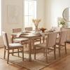 Christopher Knight Home Cole Wooden 7 Piece Dining Table Set with Chairs, Extendable Dining Room Table Set with Butterfly Leaf Design, Rustic Upholstered Dining Chairs Set of 6, Light Natural+Beige(Light Natural+beige)