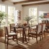 Christopher Knight Home Coston Modern Dining Table Set for 6, Kitchen Table and Dining Chairs Set of 6, Solid Wood Dining Room Table Set for 6, Beige+Walnut