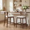 Brown+beige/Rattan Back