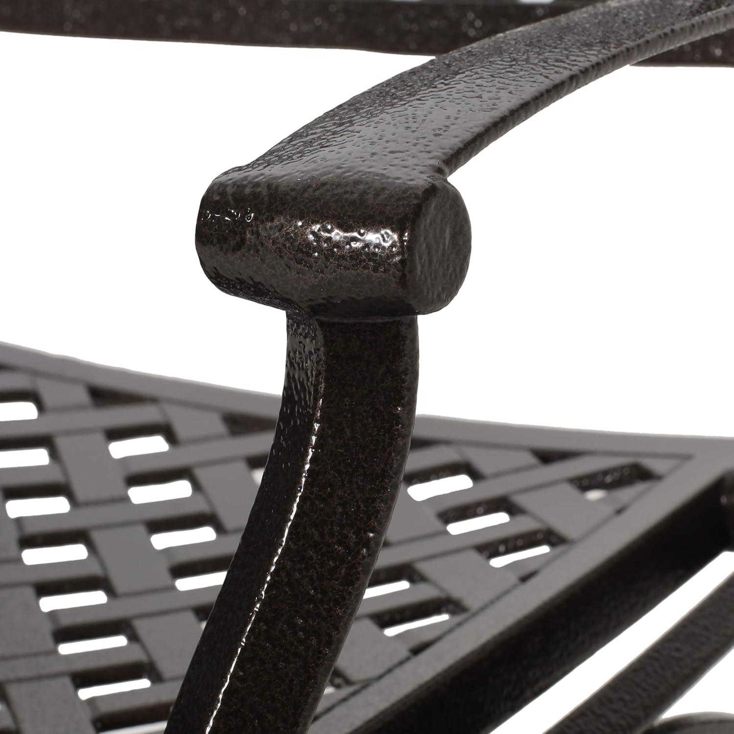 image:imageChristopher Knight Home Carlisle Outdoor Dining Table with Iron Legs Sandblast FinishRustic Metal amp 306036 Toby Outdoor Acacia Wood Bench Sandblast Teak Finish and Black