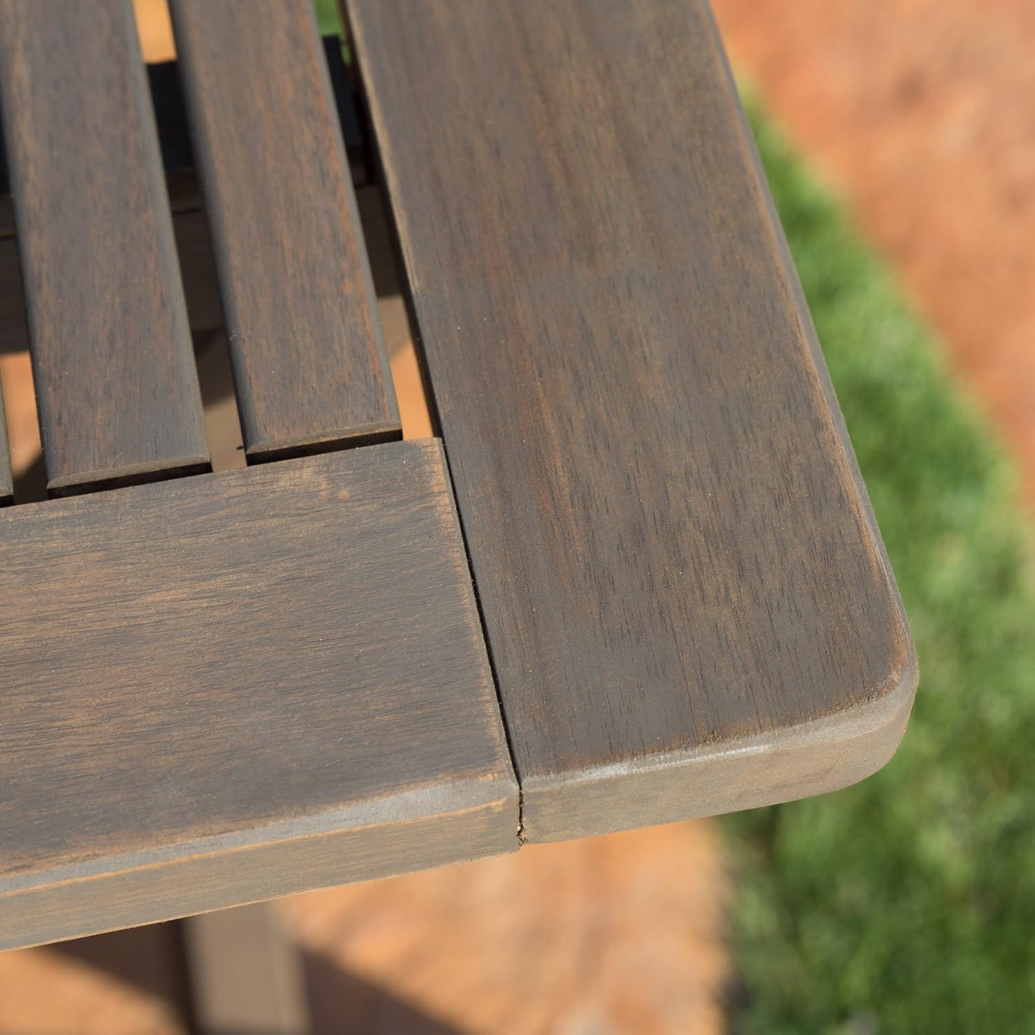 image:imageChristopher Knight Home Positano Outdoor Acacia Wood Foldable Dining Set Grey Finish