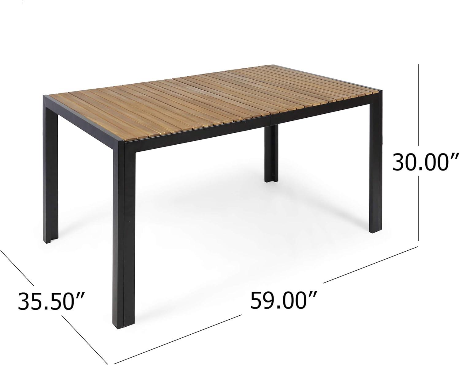 image:imageChristopher Knight Home Roma Outdoor Dining Sets Black Teak