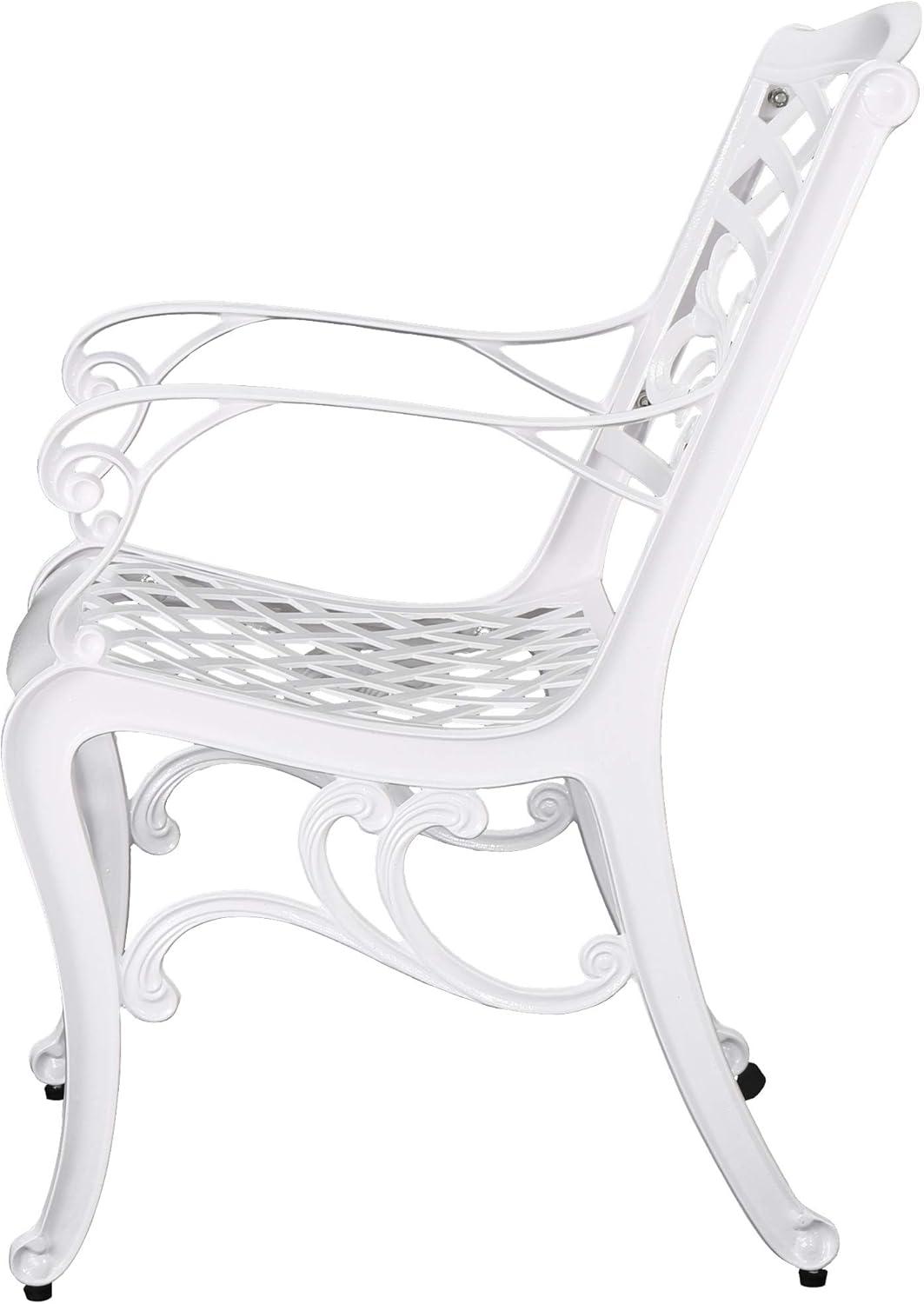 image:imageChristopher Knight Home Vincent Traditional Outdoor Aluminum 7 Piece Dining Set White