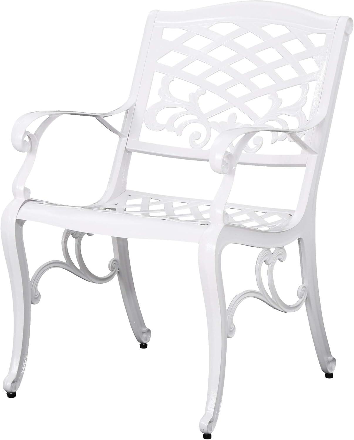 image:imageChristopher Knight Home Vincent Traditional Outdoor Aluminum 7 Piece Dining Set White