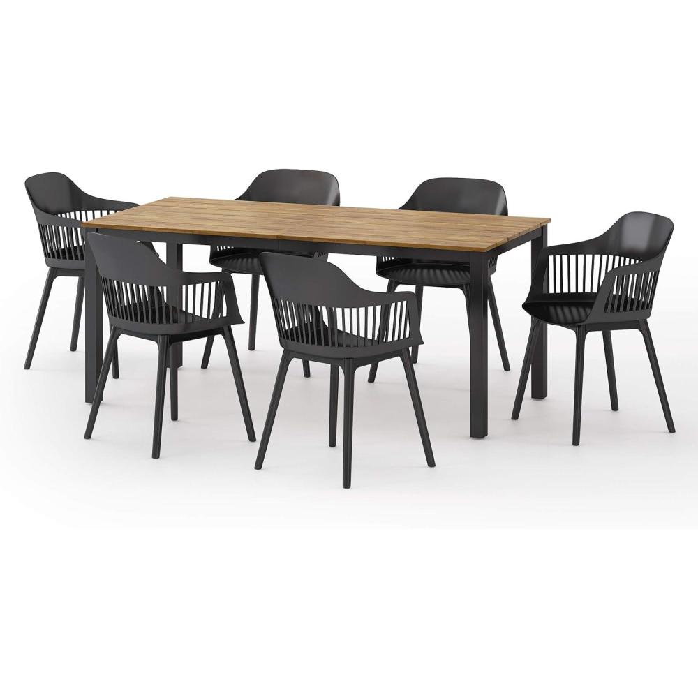 image:imageChristopher Knight Home Lorena Outdoor Dining Sets Black Teak