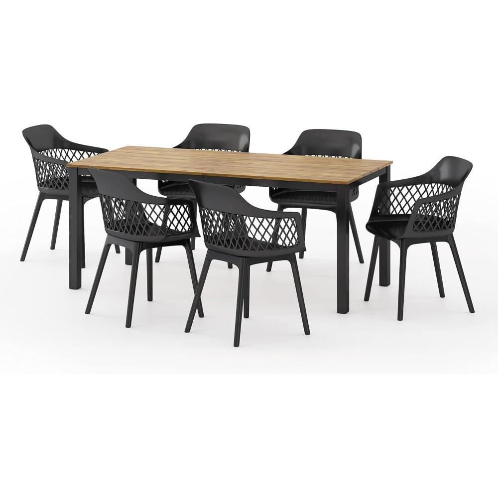 image:imageChristopher Knight Home Miramar Outdoor Dining Sets Black Teak