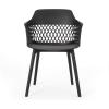 Christopher Knight Home Azalea Outdoor Dining Sets, Black + Teak