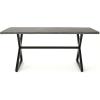 Christopher Knight Home Dion Outdoor 7 Piece Aluminum and Wicker Dining Set with Water Resistant Cushions, 23.25 “W x 24 “D x 33 “H, Gray + Light Gray + Black
