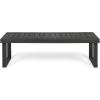 Christopher Knight Home Moralis Outdoor 6-Seater Acacia Wood and Wicker Dining Set with Bench and Water Resistant Cushions, 23.25 “W x 24 “D x 33 “H, Sandblasted Dark Gray + Gray + Light Gray
