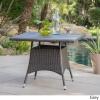 Christopher Knight Home Patterson Outdoor Wicker Dining Set with Cushions, 5-Pcs Set, Grey